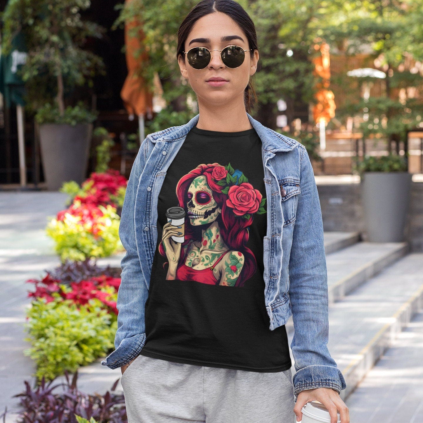 Coffee Sugar Skull T-Shirt