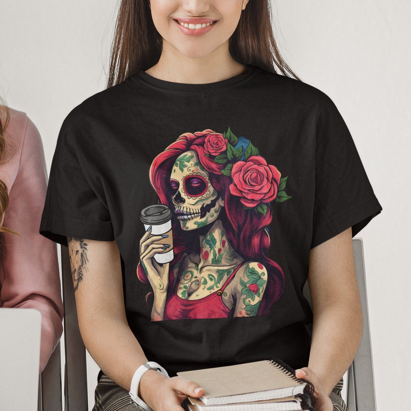 Coffee Sugar Skull T-Shirt