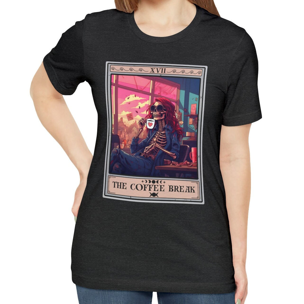 Coffee Break Tarot Card Shirt