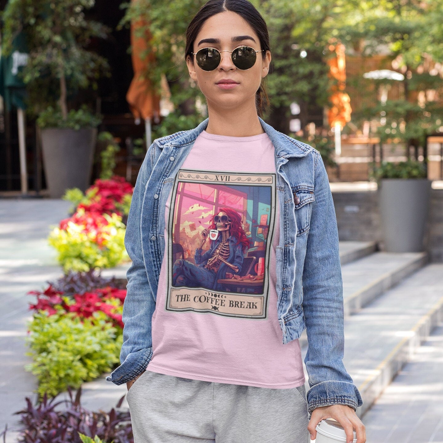 Coffee Break Tarot Card Shirt