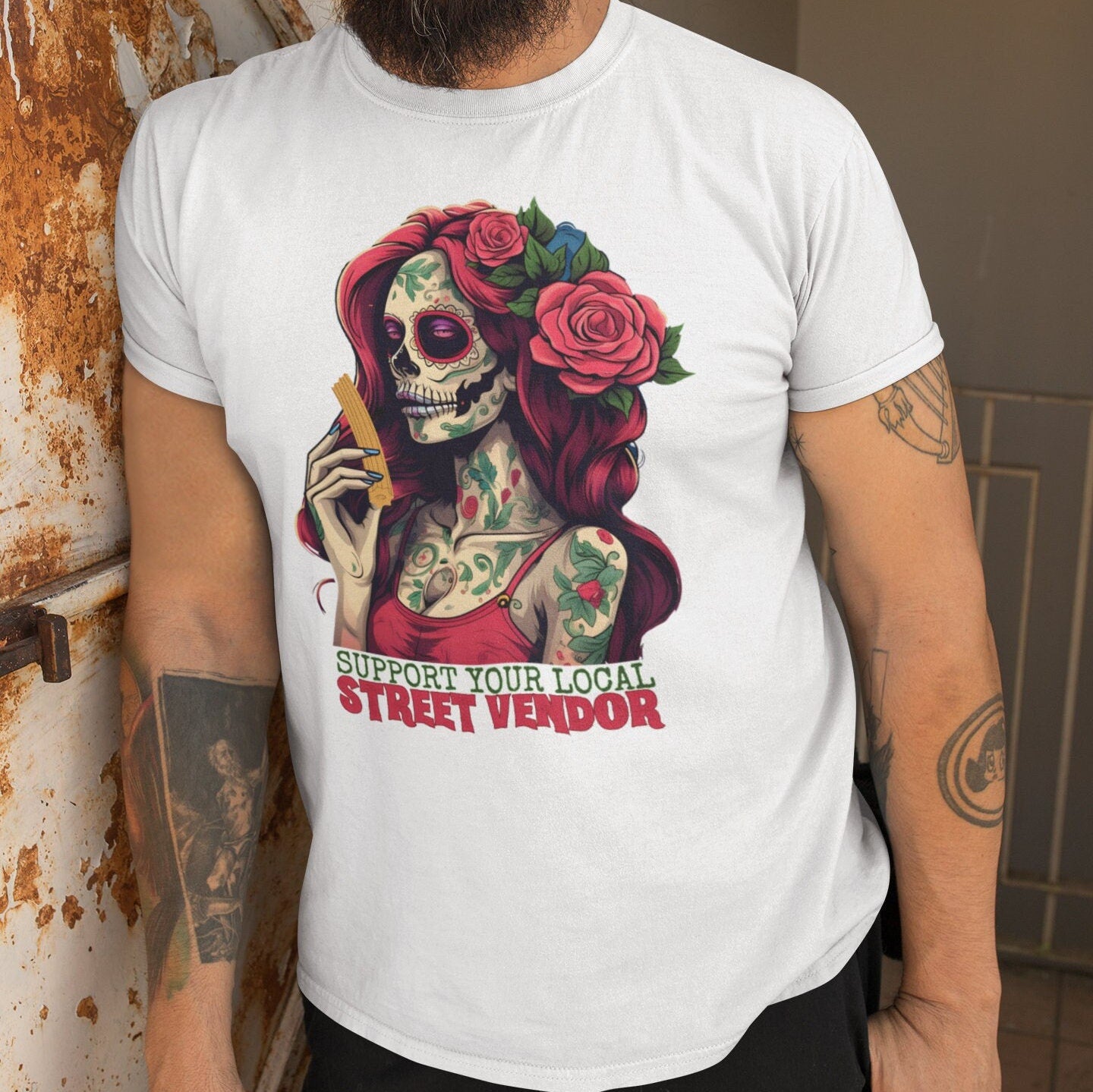 Support Your Local Street Vendor Churro Shirt