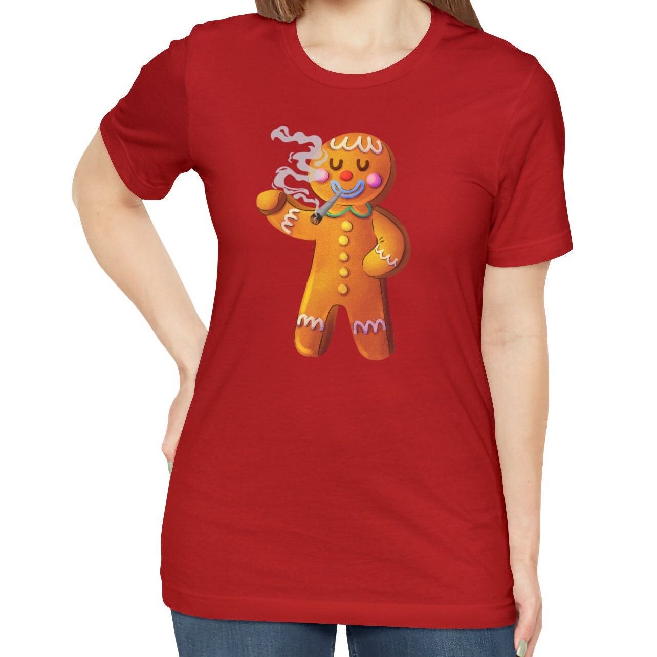 Stoner Christmas Shirt, Gingerbread Man
