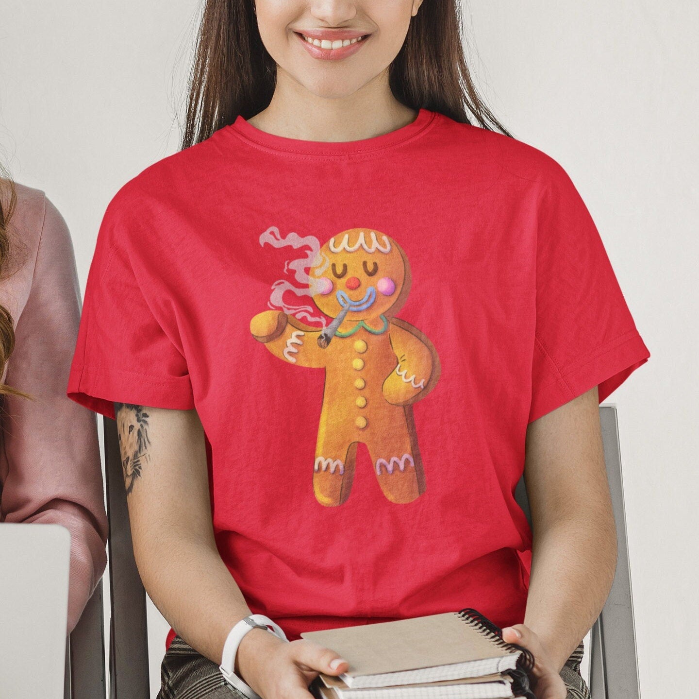 Stoner Christmas Shirt, Gingerbread Man