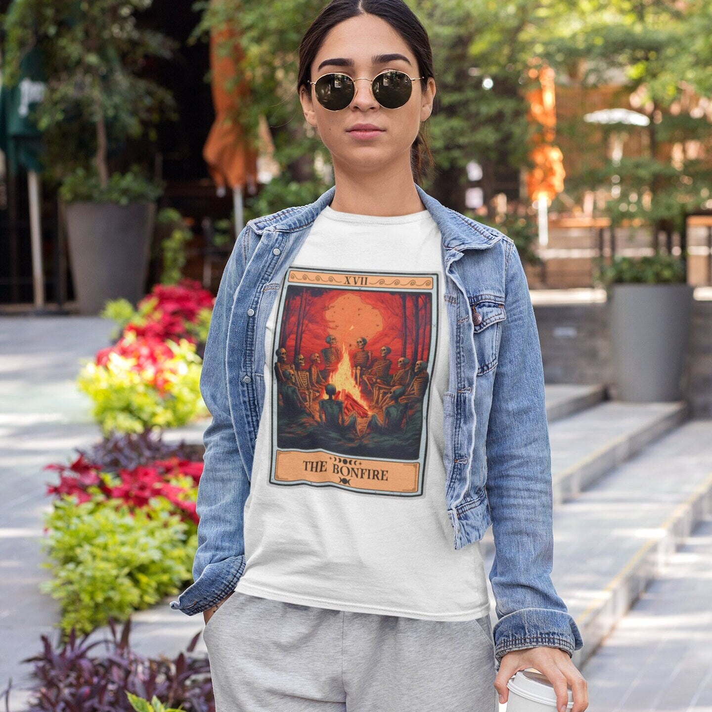The Bonfire Tarot Card Shirt