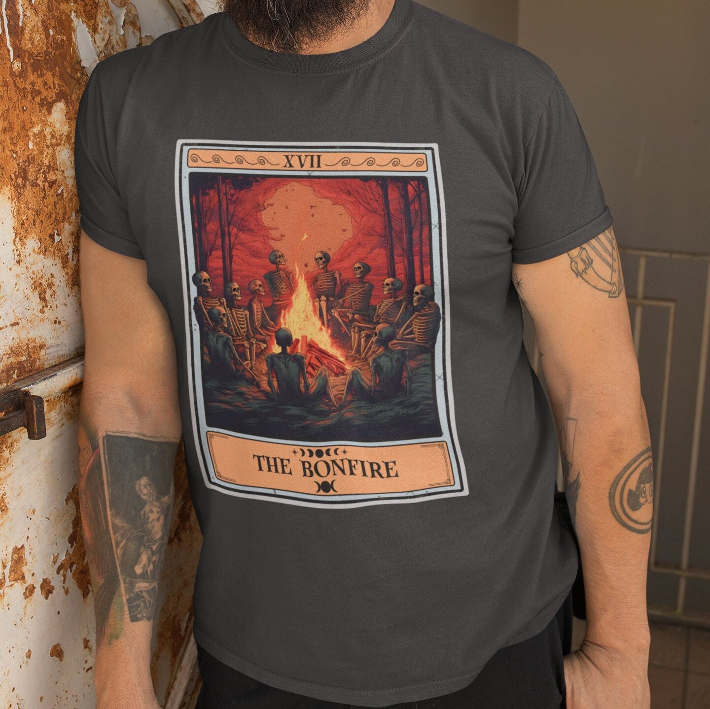 The Bonfire Tarot Card Shirt