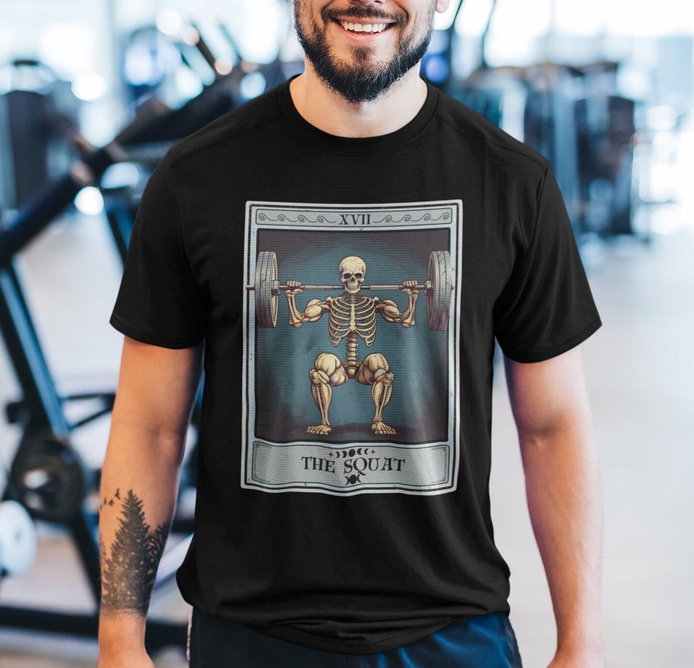 The Squat Tarot Card Shirt Bodybuilder