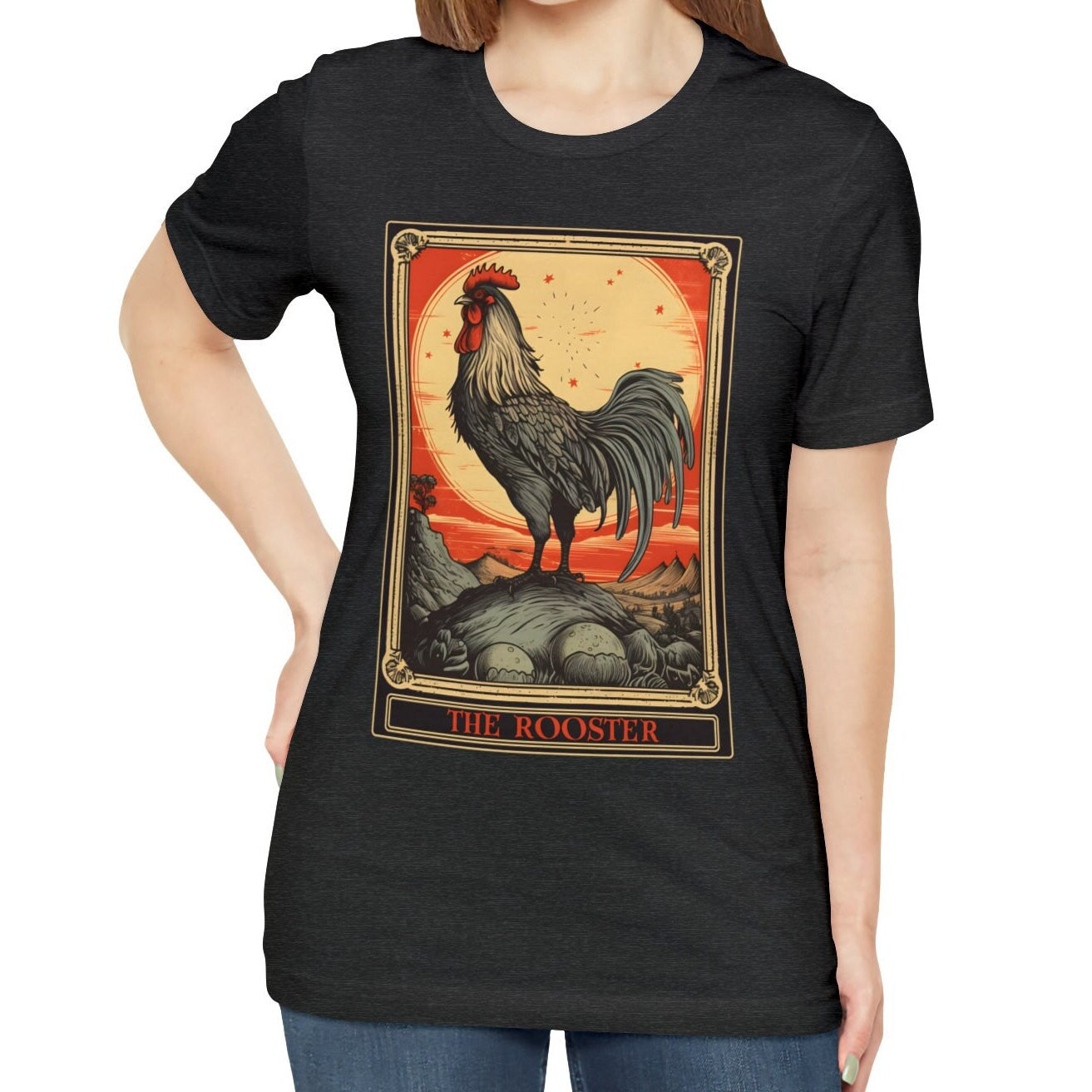 The Rooster Tarot Card Shirt, Chicken Lover Farm Life