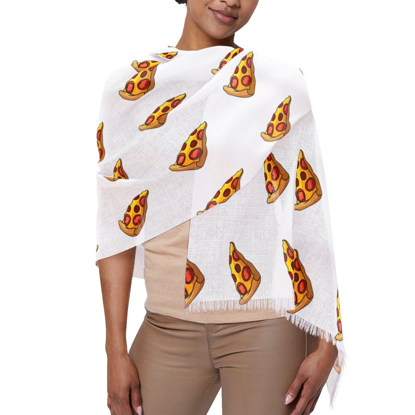 Pizza Scarf Colorful 27" x 23" Foodie