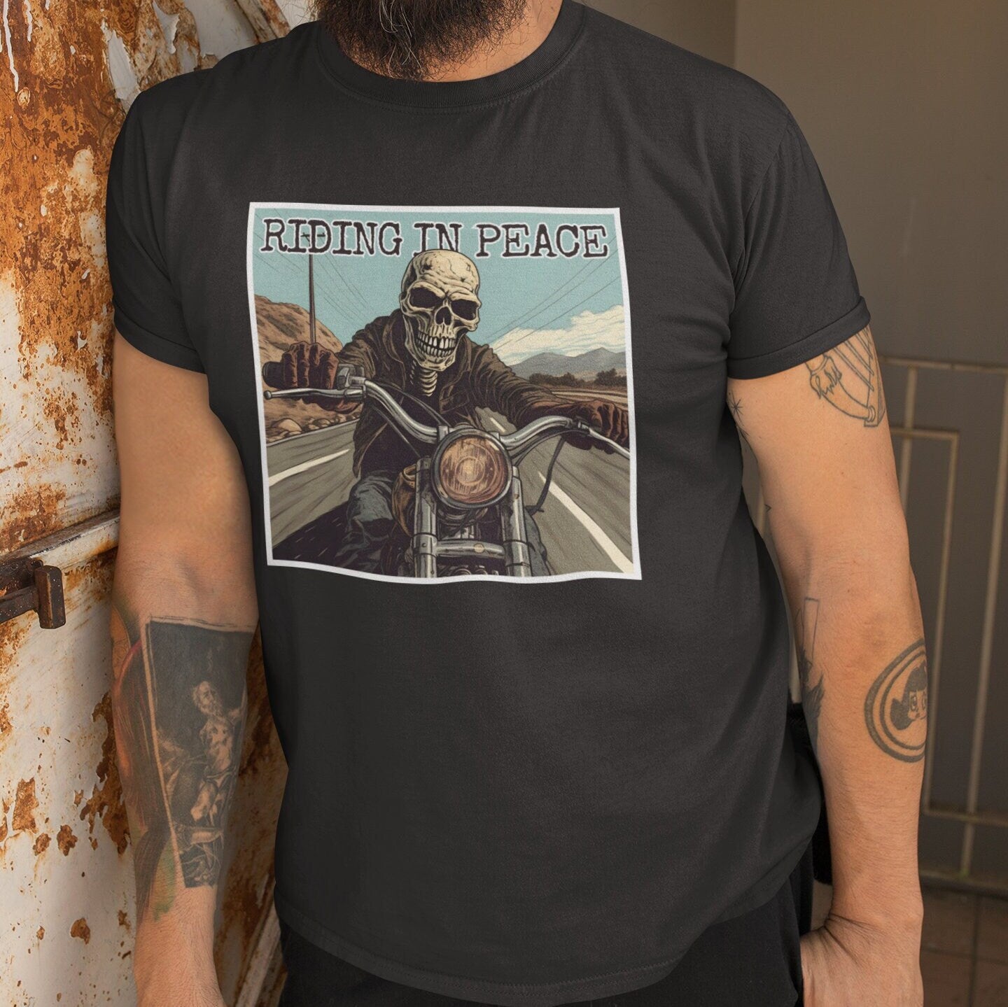 Motorcycle Skeleton Rider T-shirt