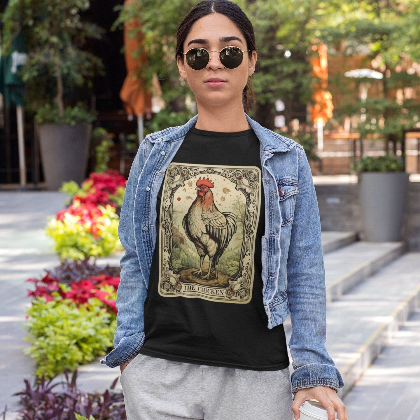 The Chicken Tarot Card T-Shirt