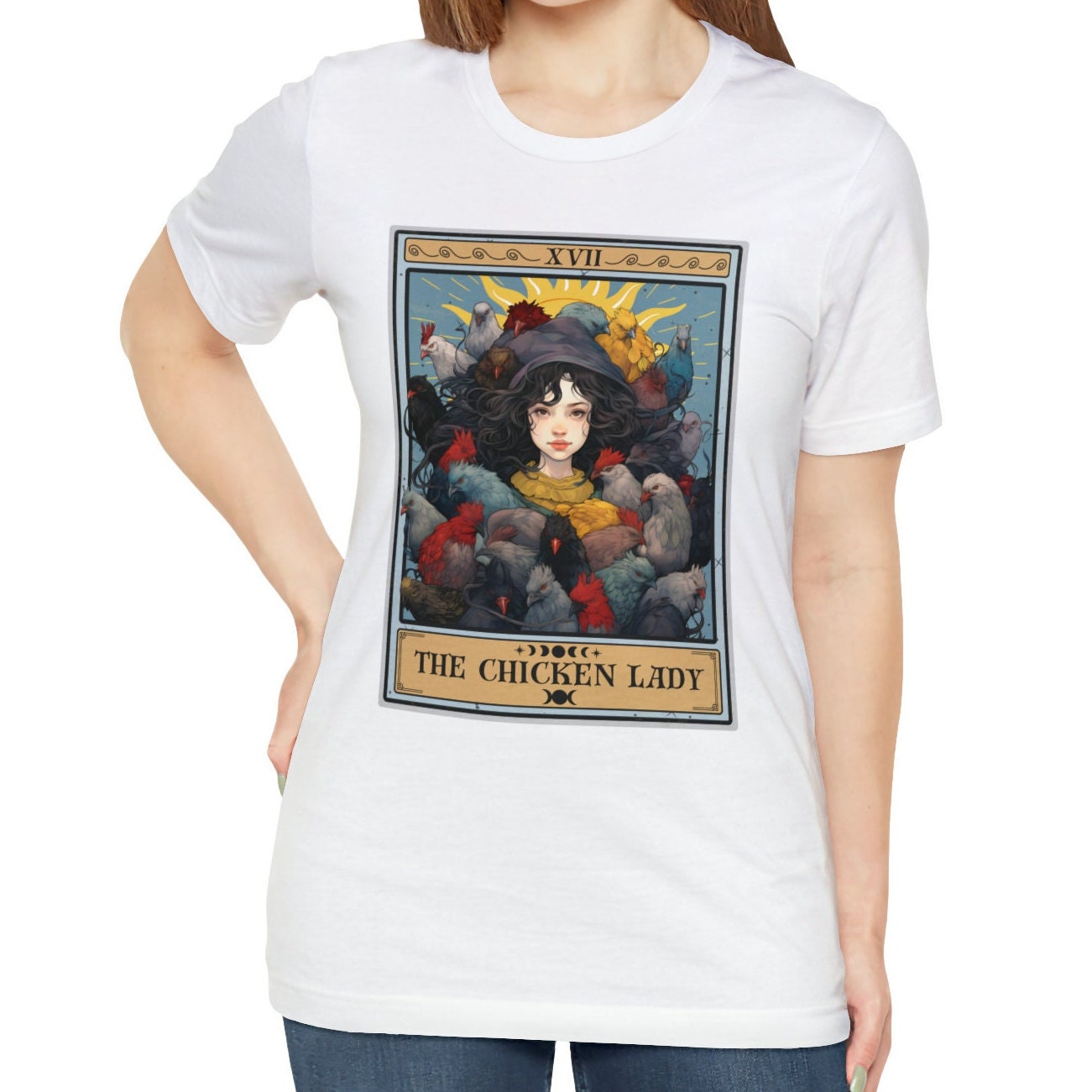 The Chicken Lady Tarot Card Shirt