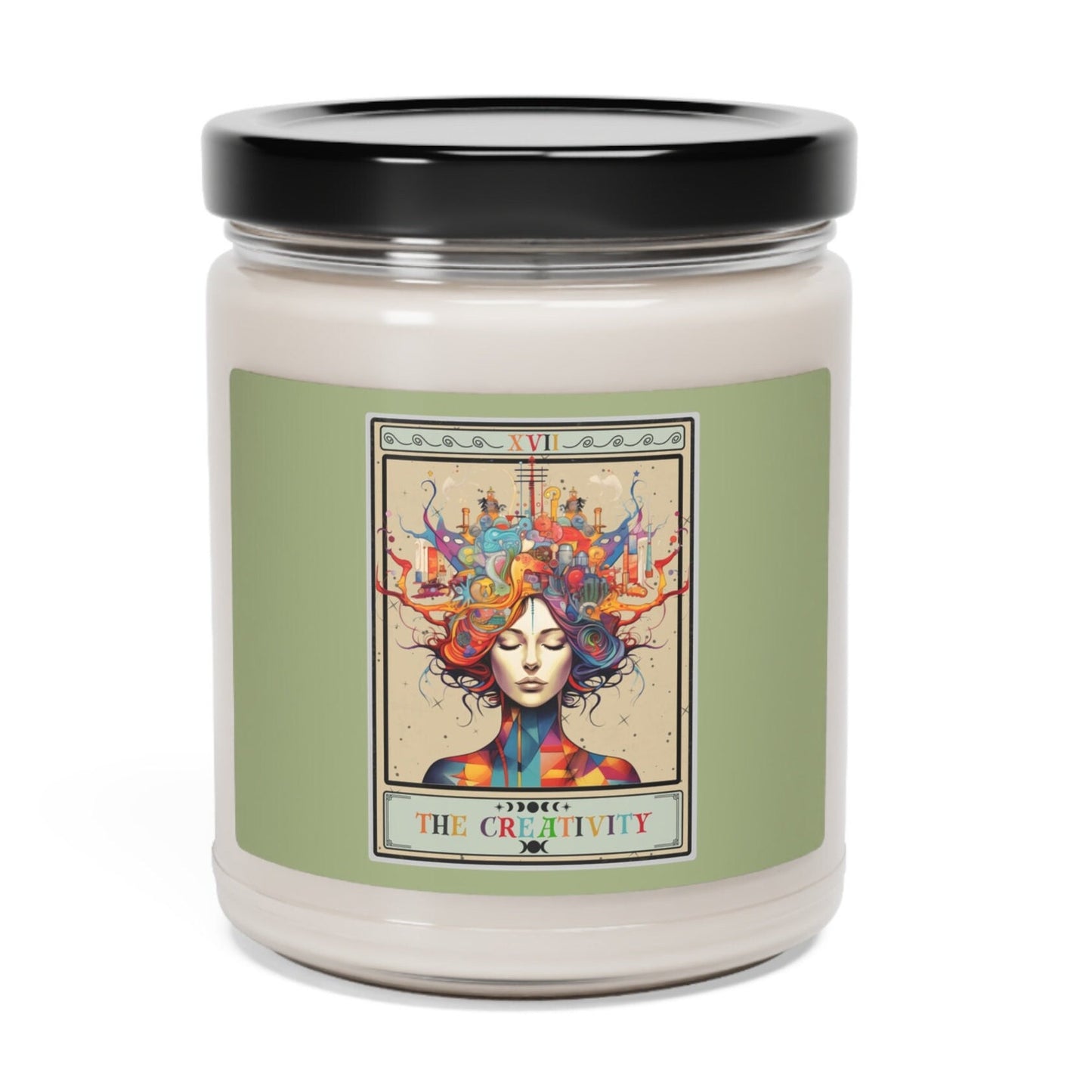 The Creativity Tarot Card Candle