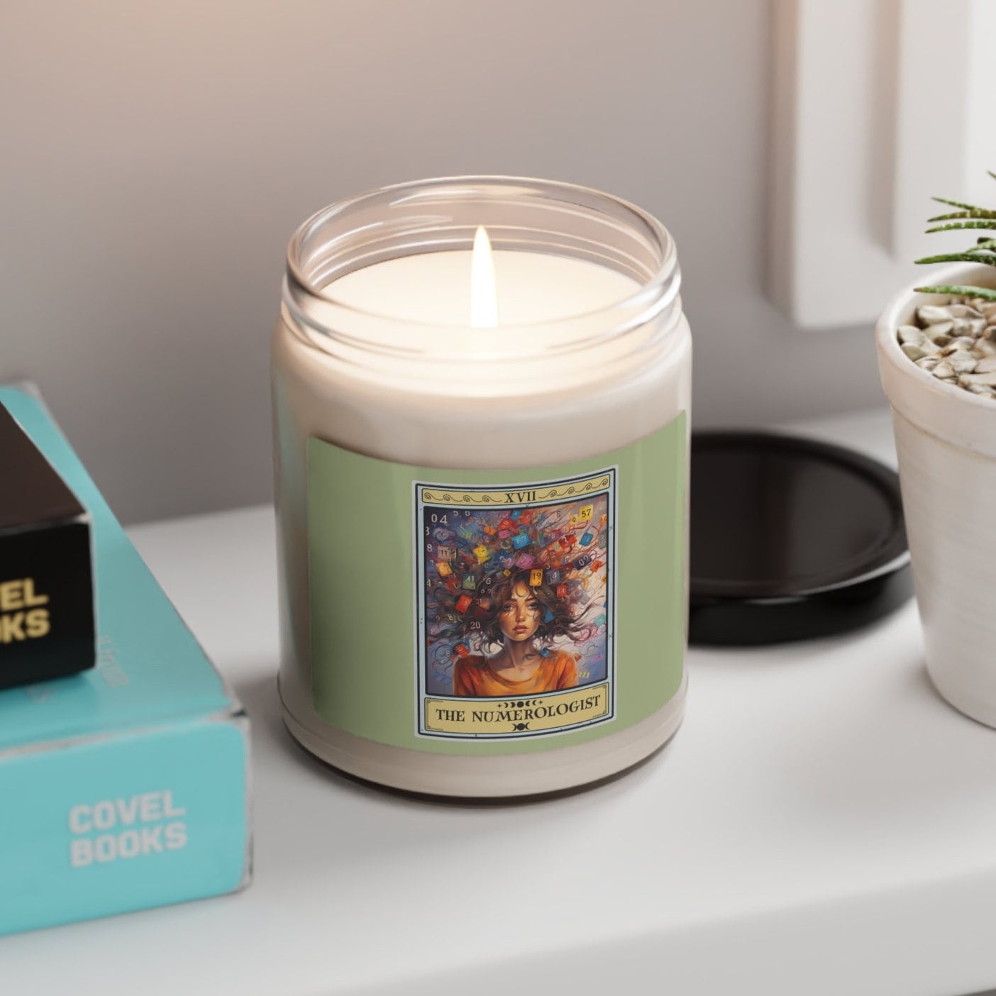 Numerology, The Numerologist Tarot Card Candle