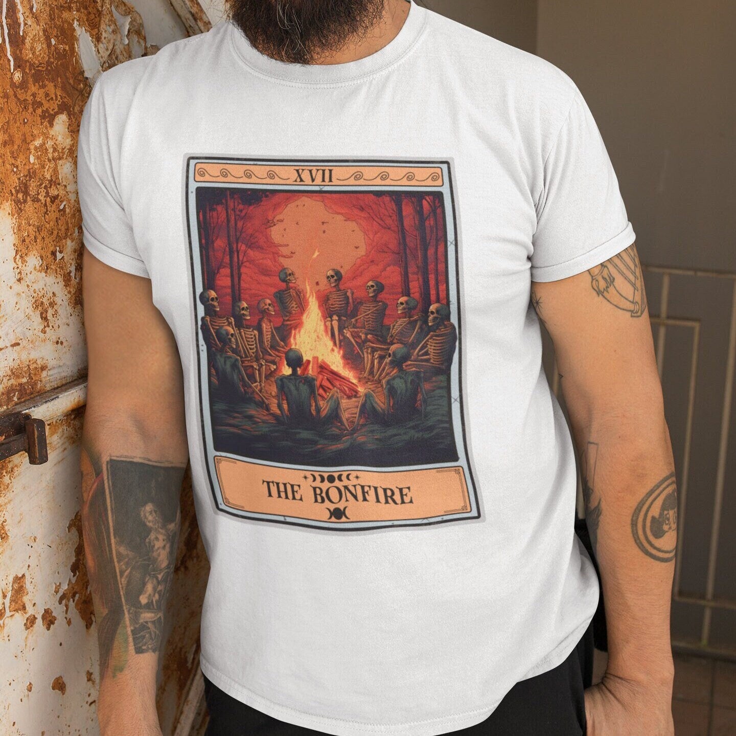 The Bonfire Tarot Card Shirt