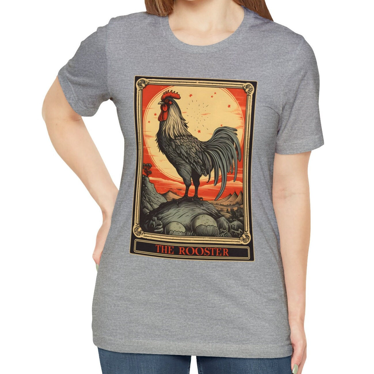 The Rooster Tarot Card Shirt, Chicken Lover Farm Life