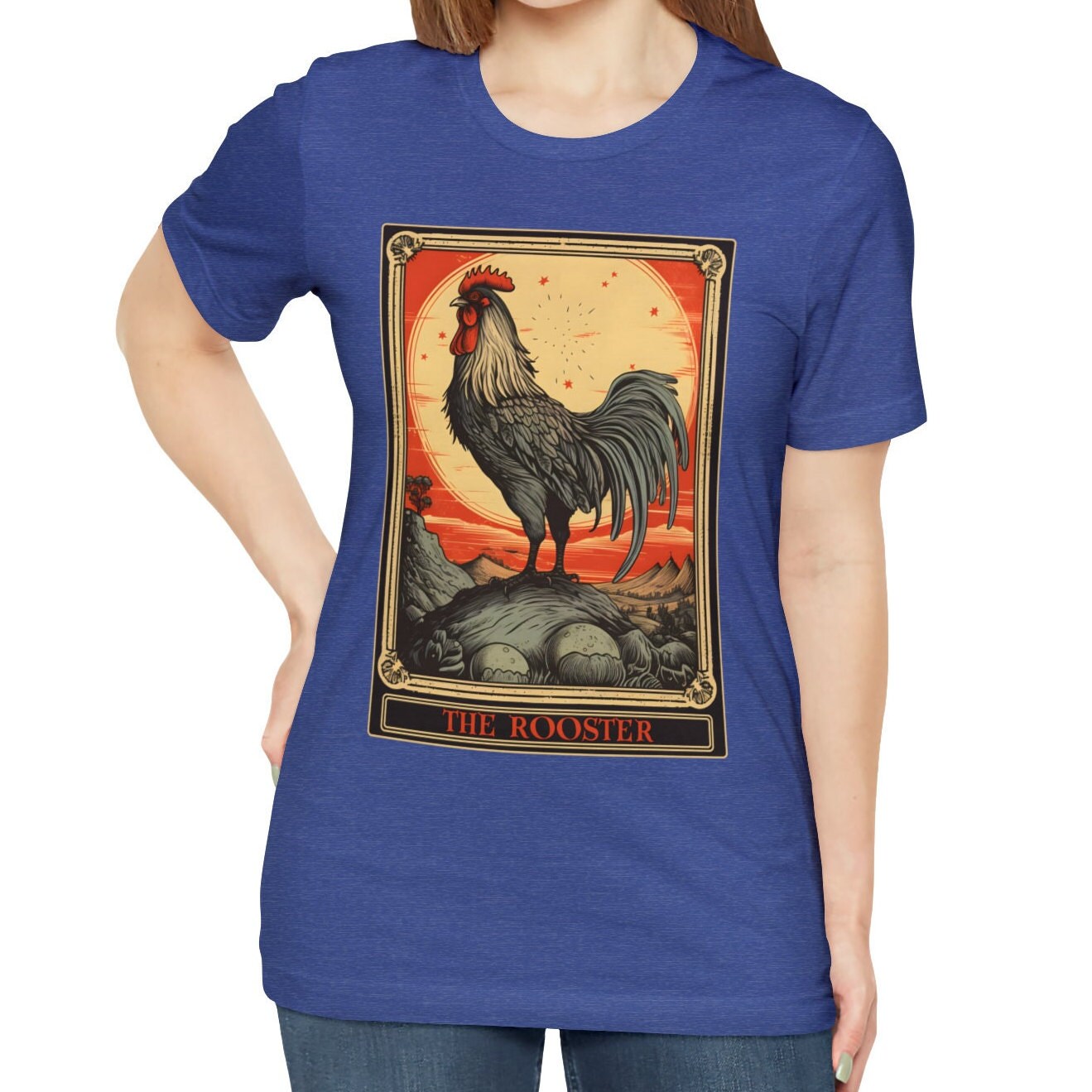 The Rooster Tarot Card Shirt, Chicken Lover Farm Life