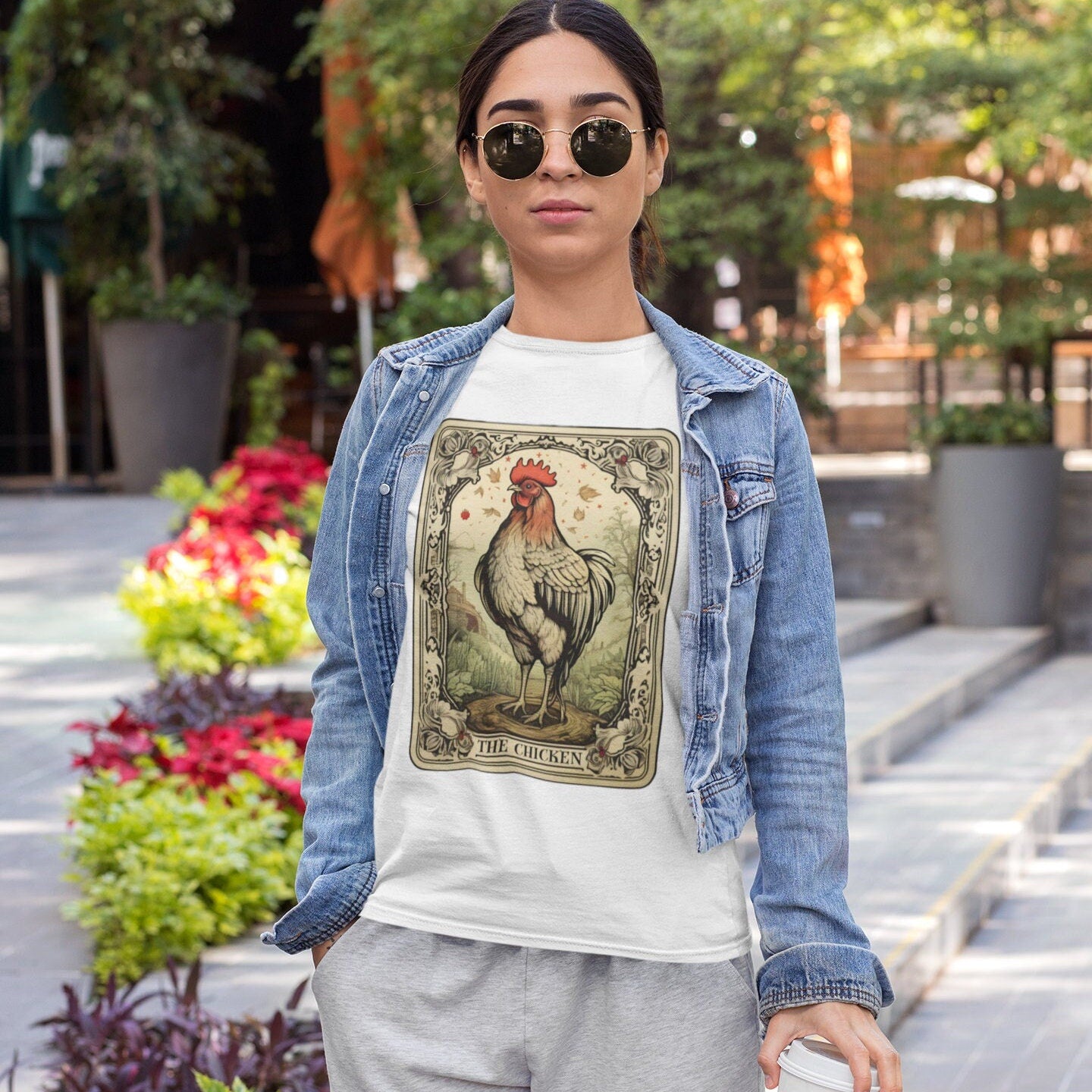 The Chicken Tarot Card T-Shirt