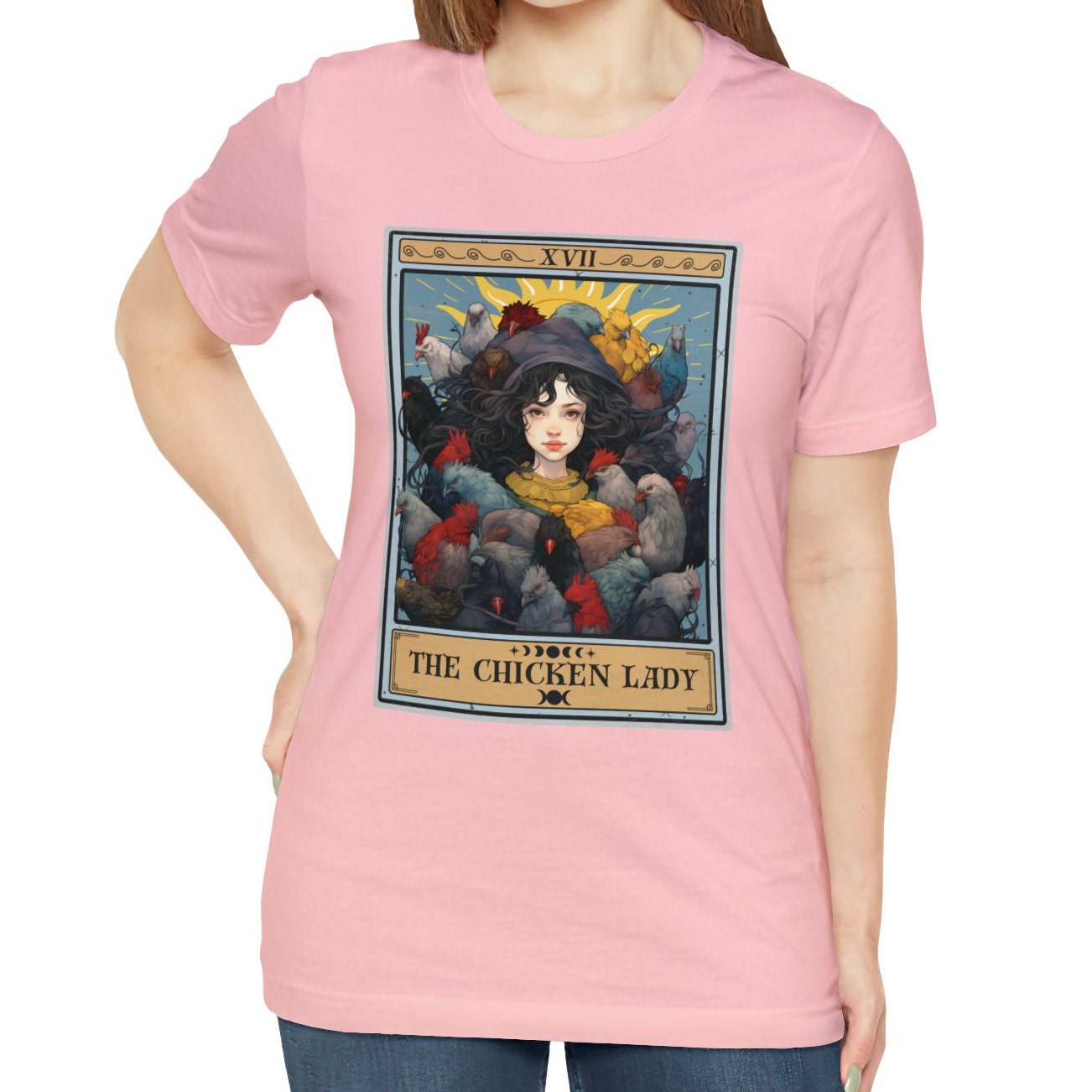 The Chicken Lady Tarot Card Shirt