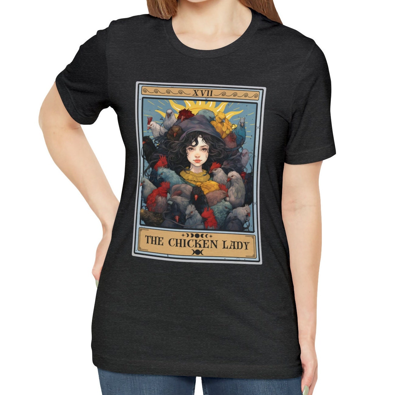 The Chicken Lady Tarot Card Shirt