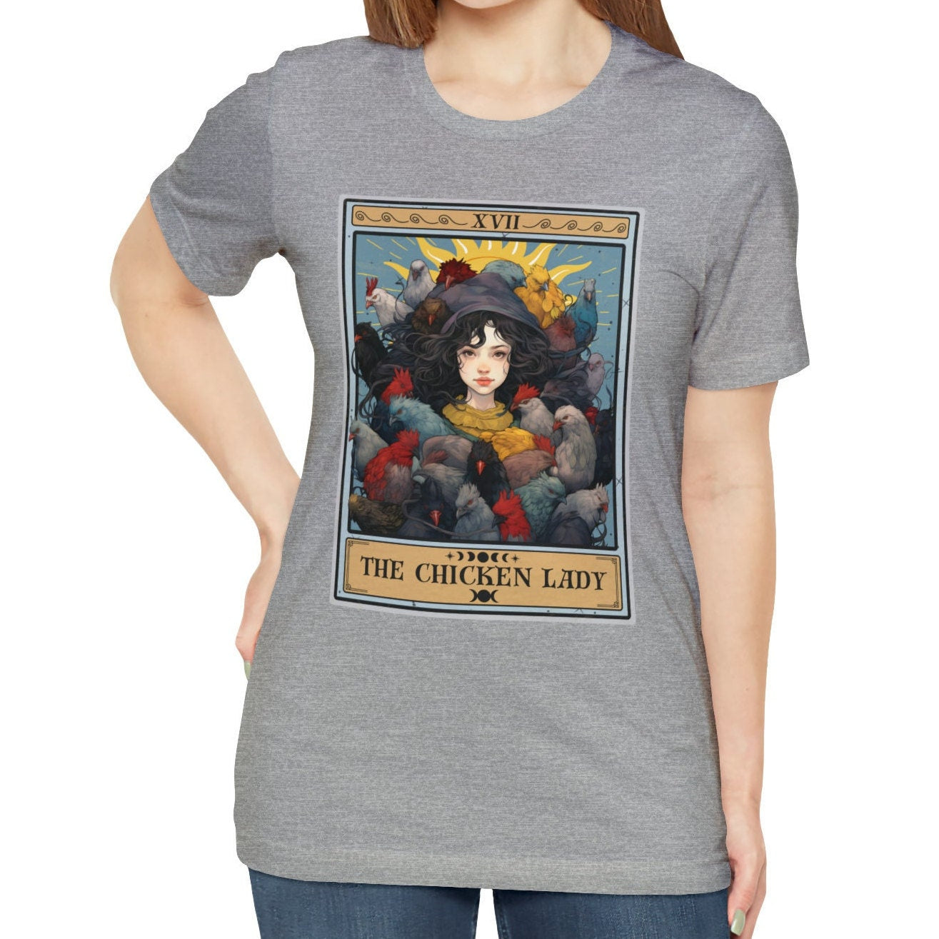 The Chicken Lady Tarot Card Shirt
