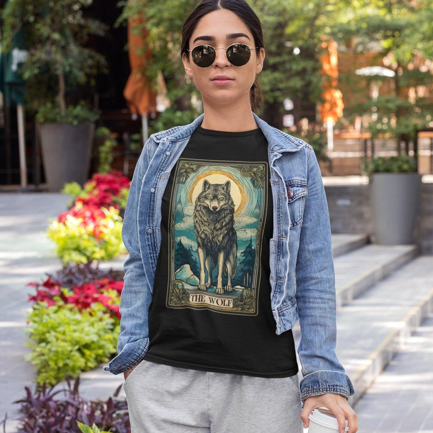 The Wolf Tarot Card Shirt