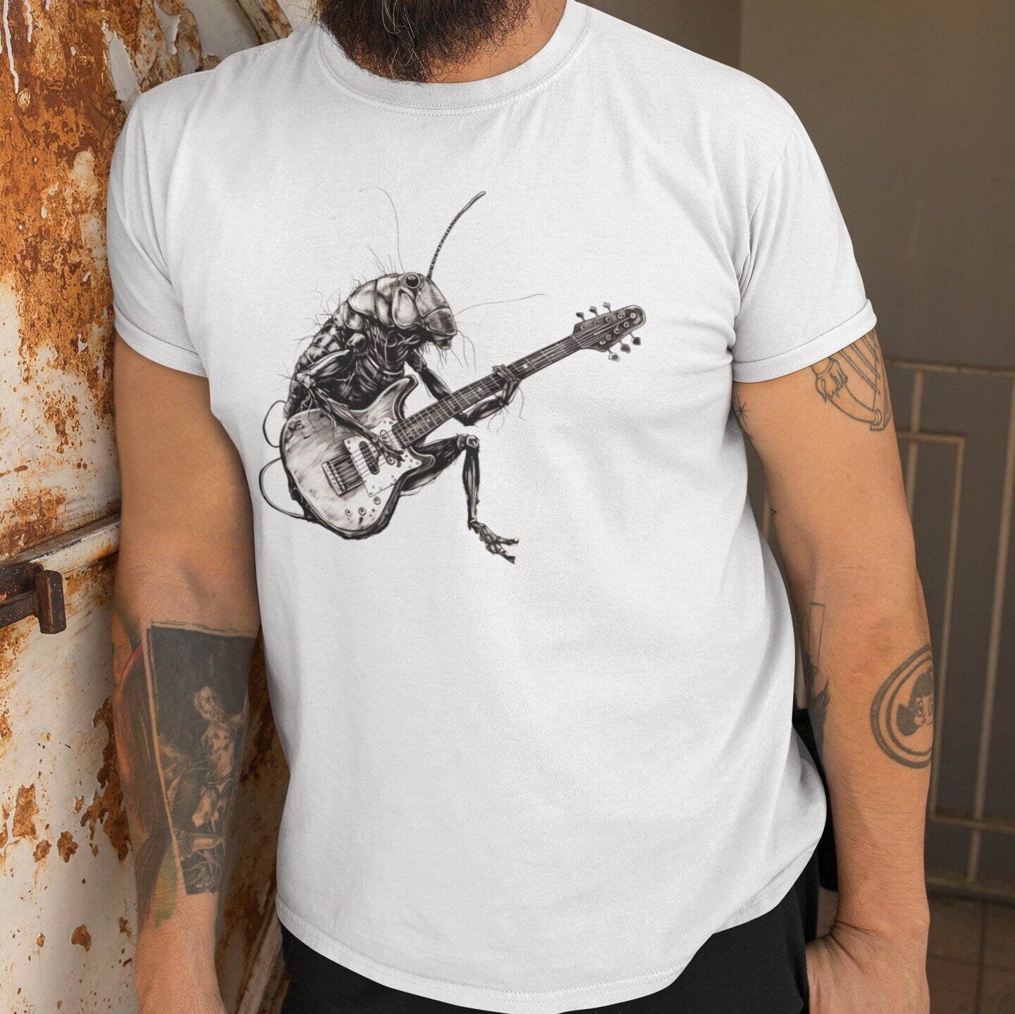 Guitarist Cockroach Shirt