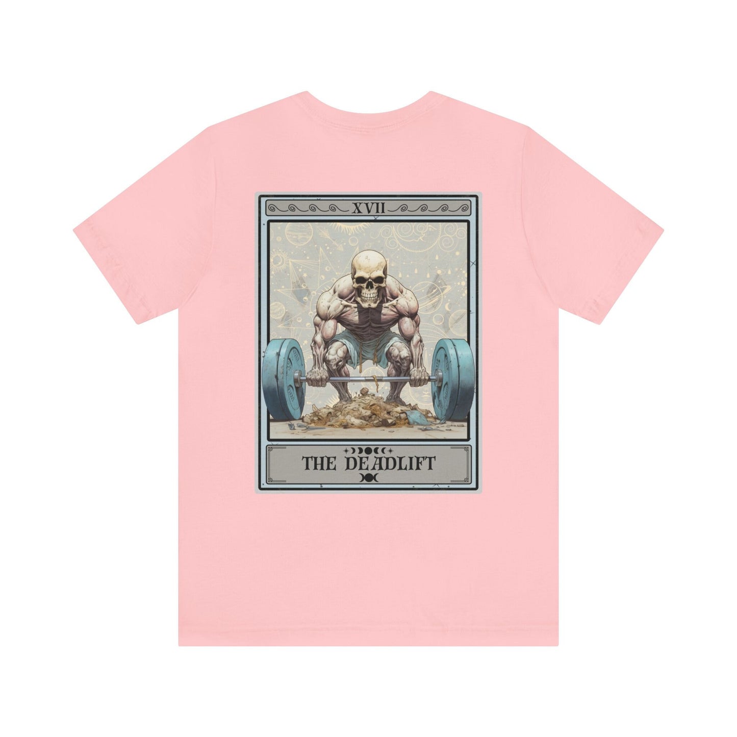 The Deadlift Tarot Card Shirt, Back Print Weightlifting Bodybuilding