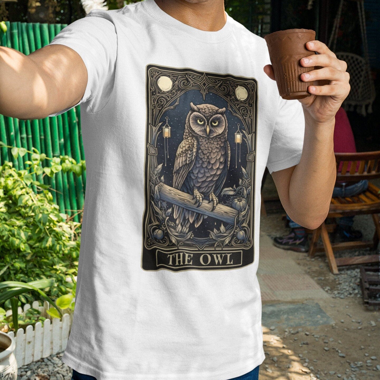 The Owl Tarot Card Shirt