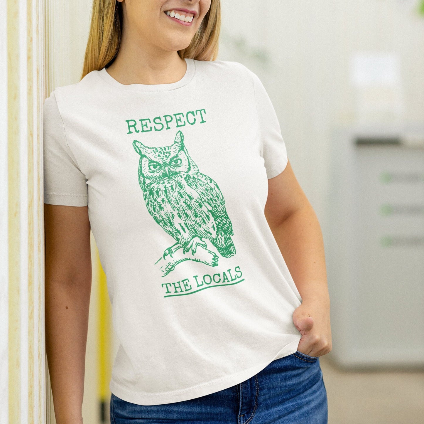 Respect The Locals Owl Shirt