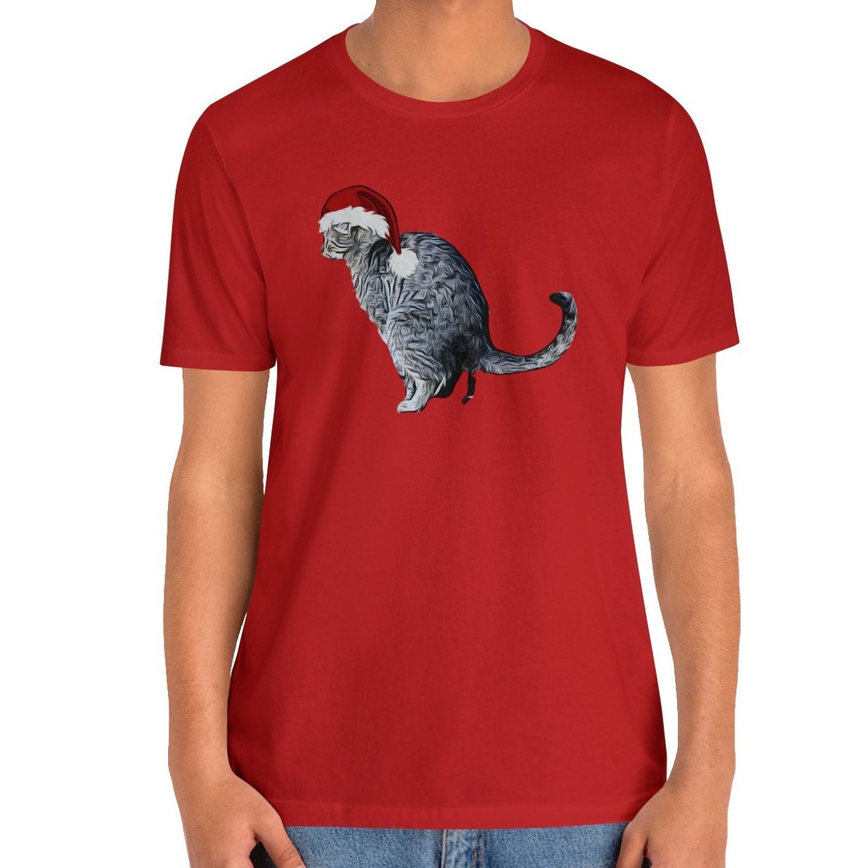 Christmas Cat Pooping T-Shirt