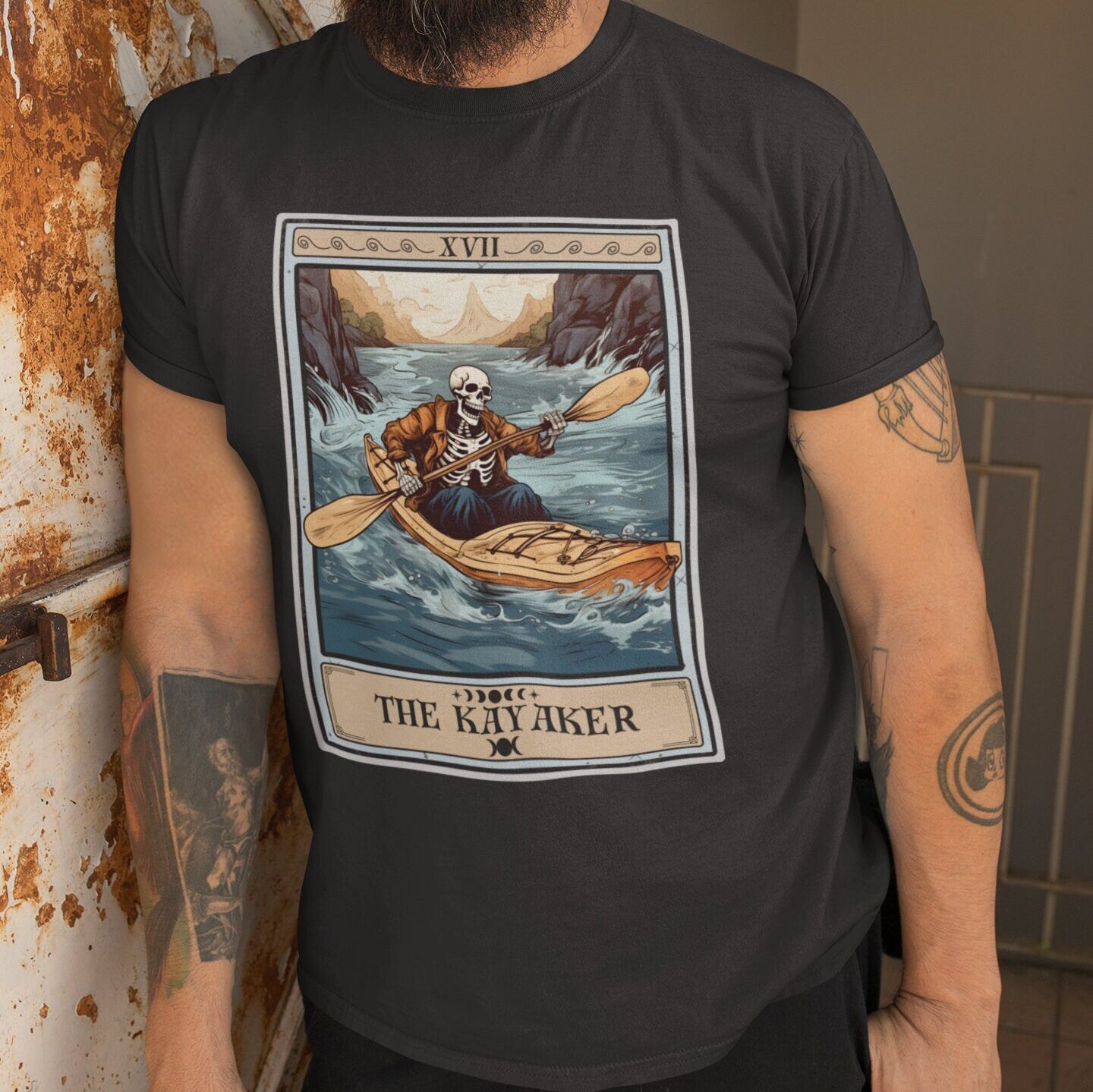 The Kayaker Tarot Card Shirt, Kayak