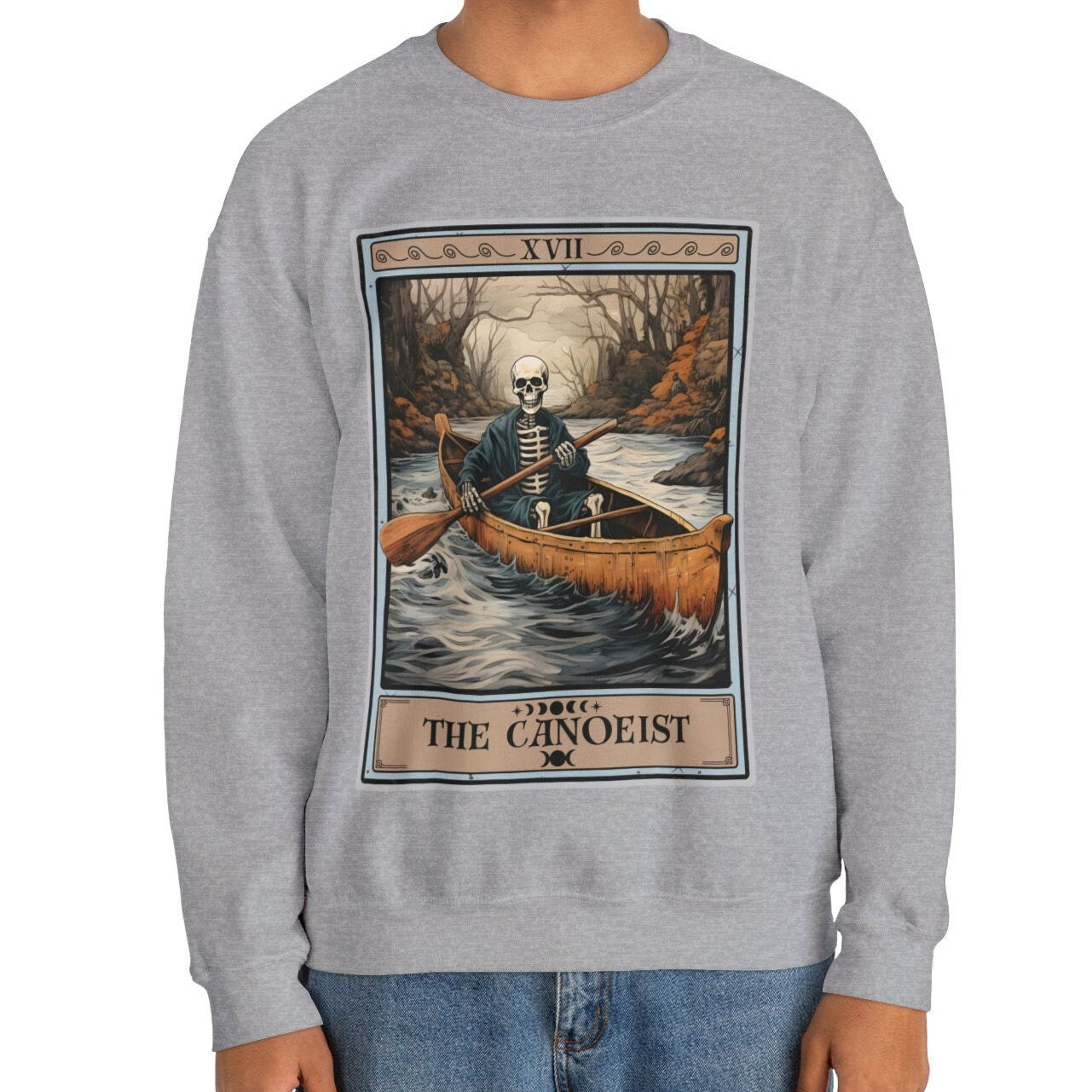 The Canoeist Tarot Card Sweatshirt