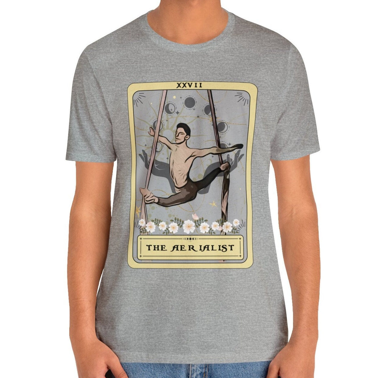 The Aerialist Tarot Card Shirt, Male Aerialist