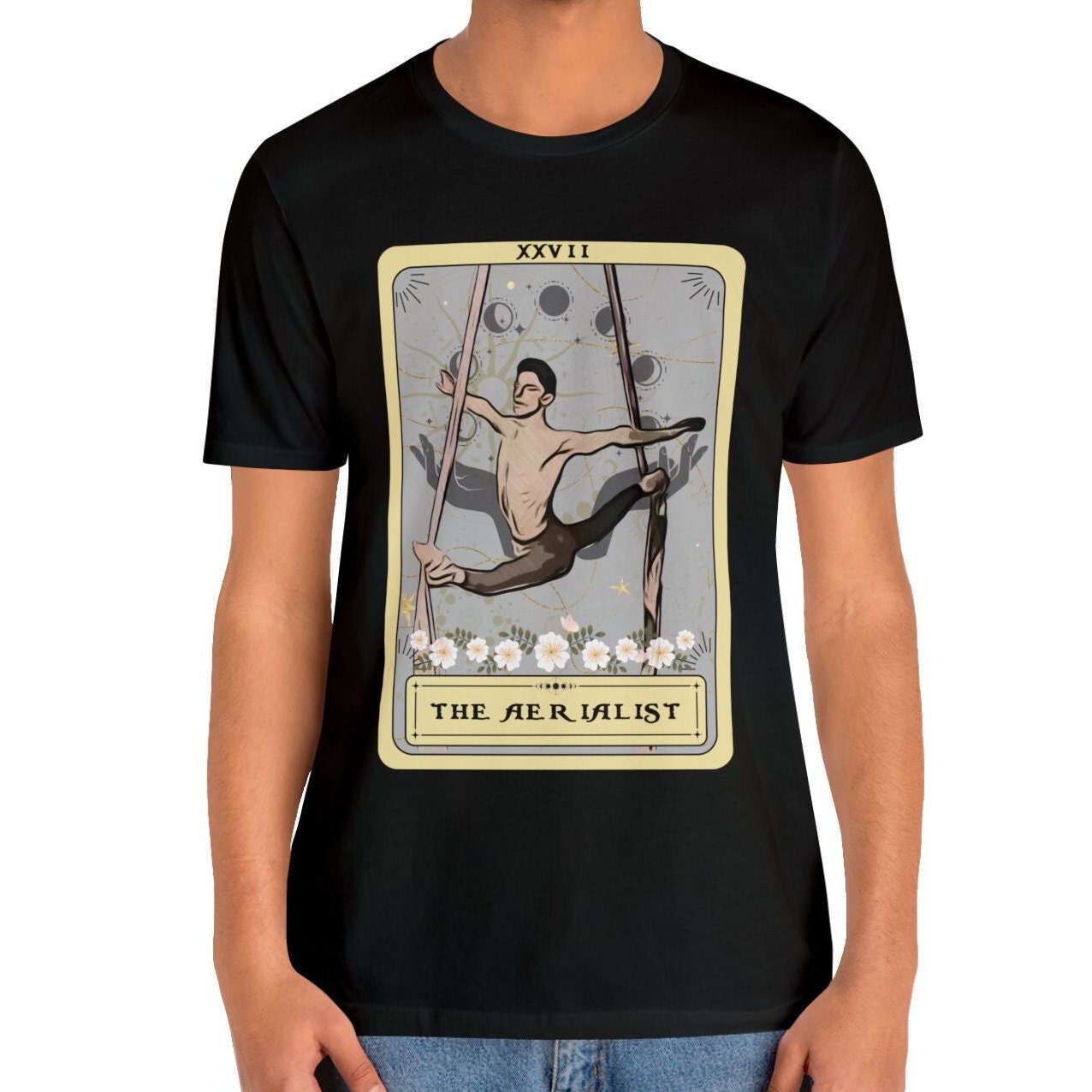 The Aerialist Tarot Card Shirt, Male Aerialist