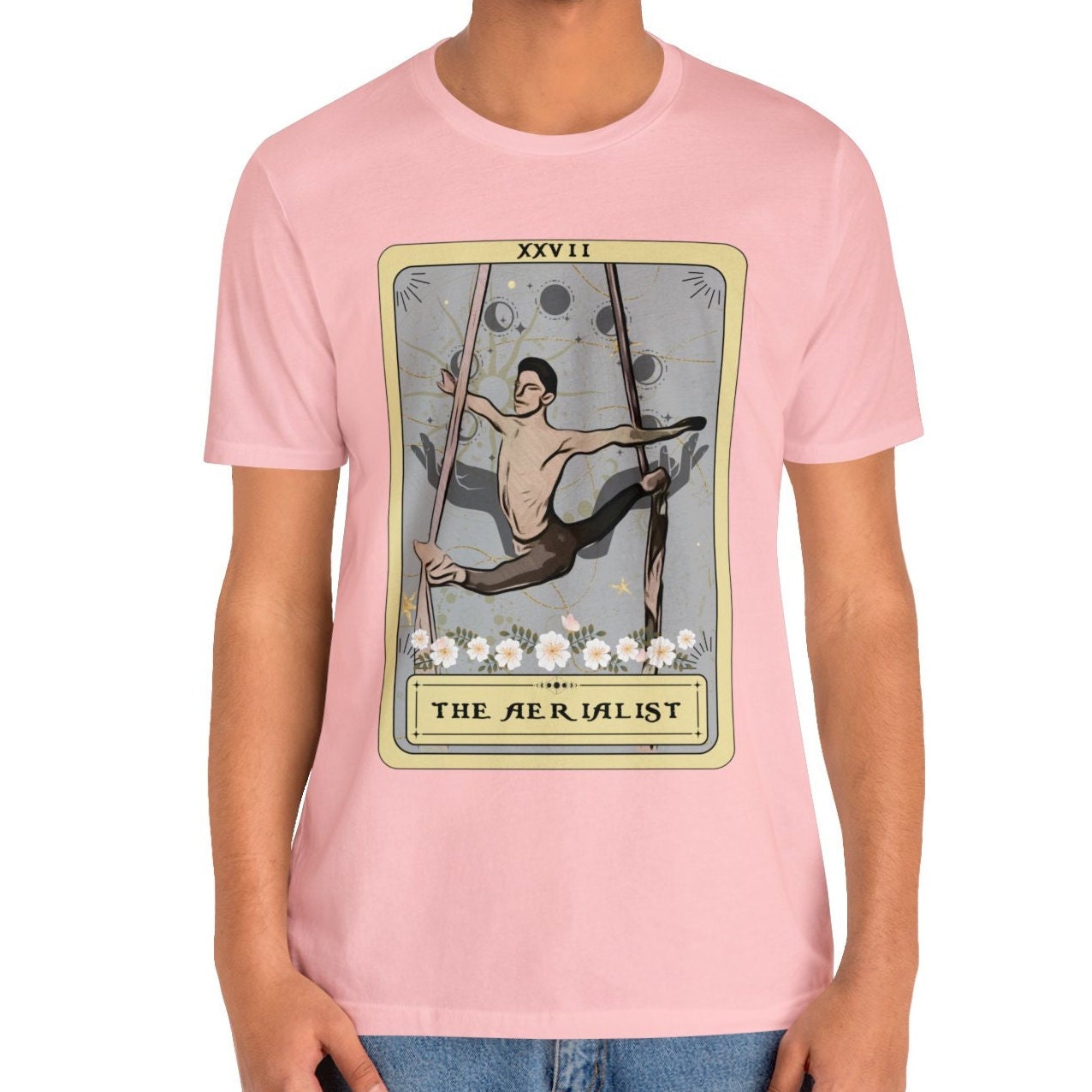The Aerialist Tarot Card Shirt, Male Aerialist