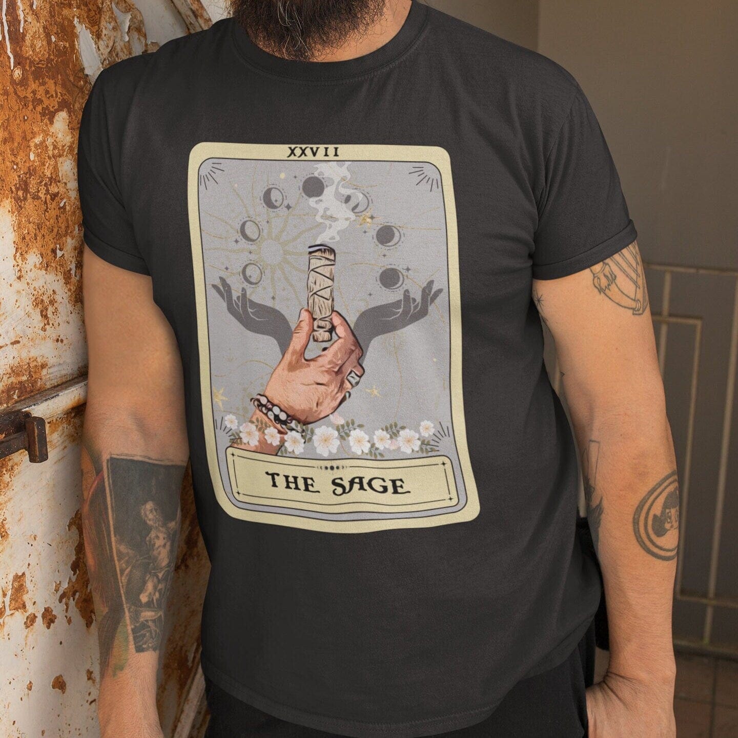 The Sage Tarot Card Shirt, Apothecary