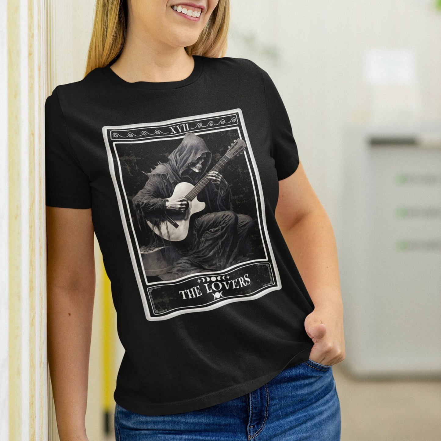 The Lovers Tarot Card Shirt, Guitar Player
