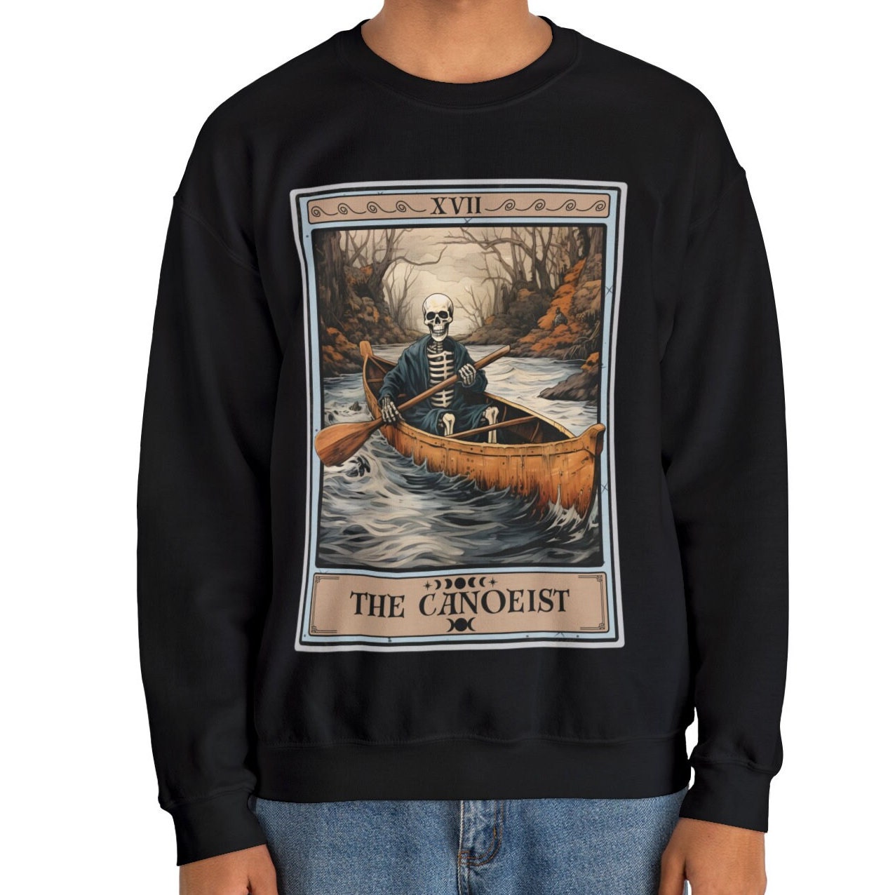 The Canoeist Tarot Card Sweatshirt