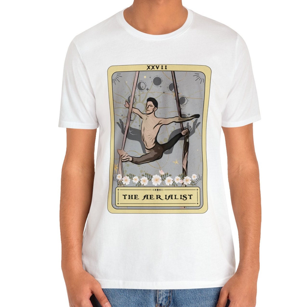 The Aerialist Tarot Card Shirt, Male Aerialist