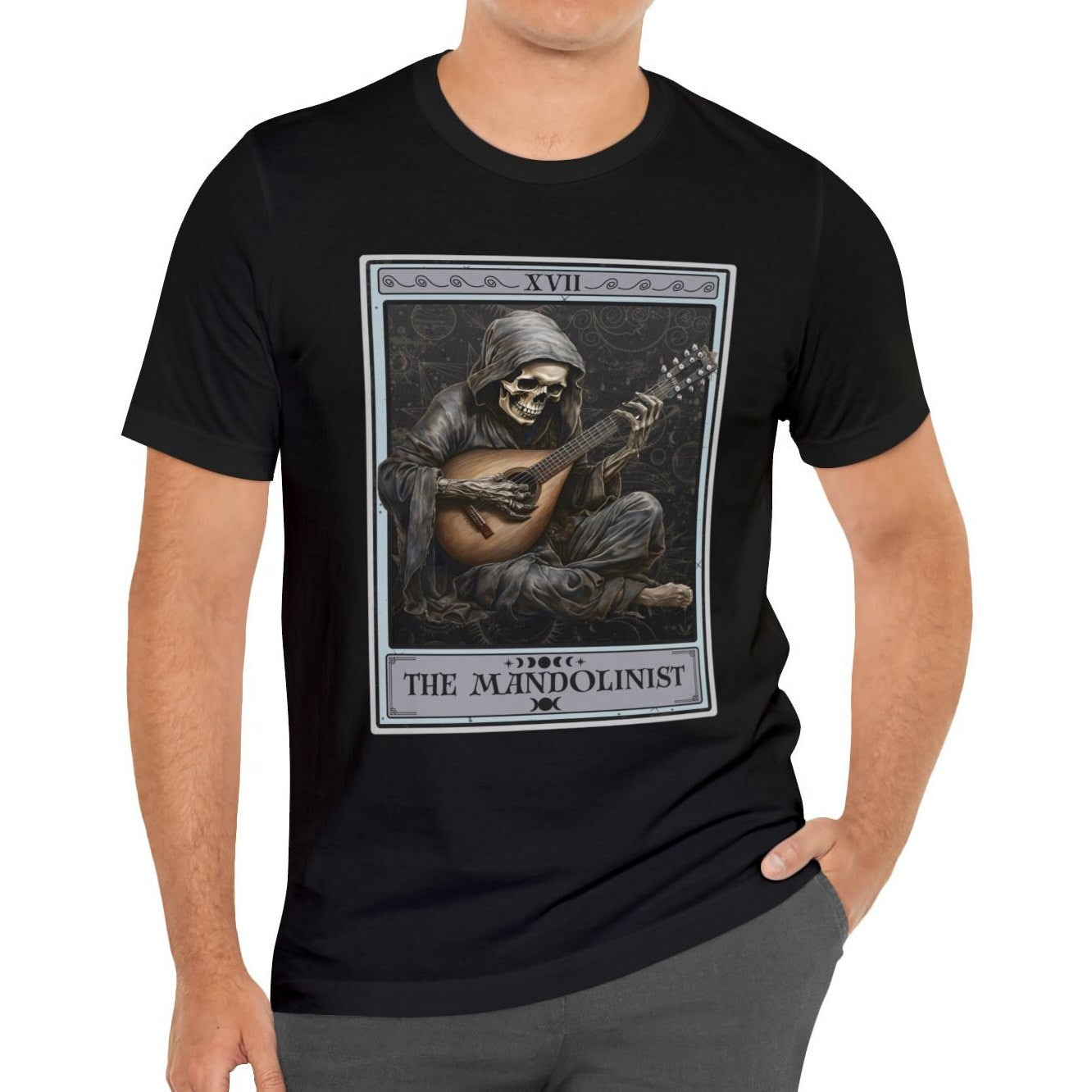 The Mandolinist Tarot Card Shirt, Mandolin Player