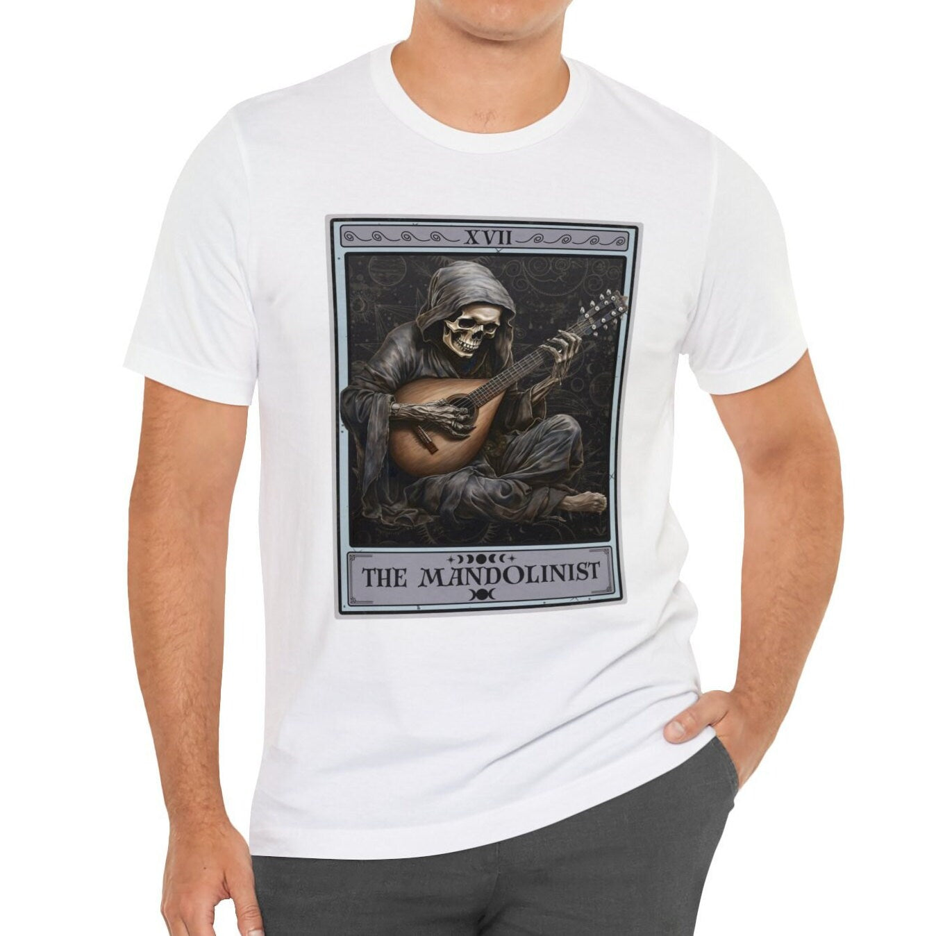 The Mandolinist Tarot Card Shirt, Mandolin Player