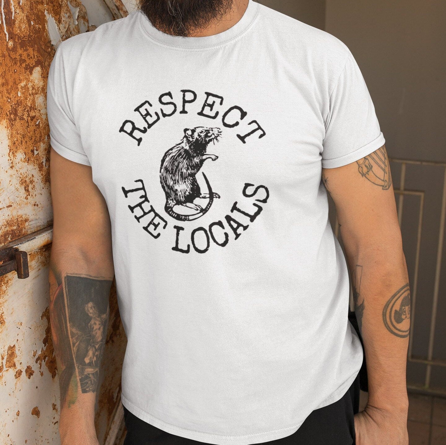 Respect The Locals Rat T-Shirt