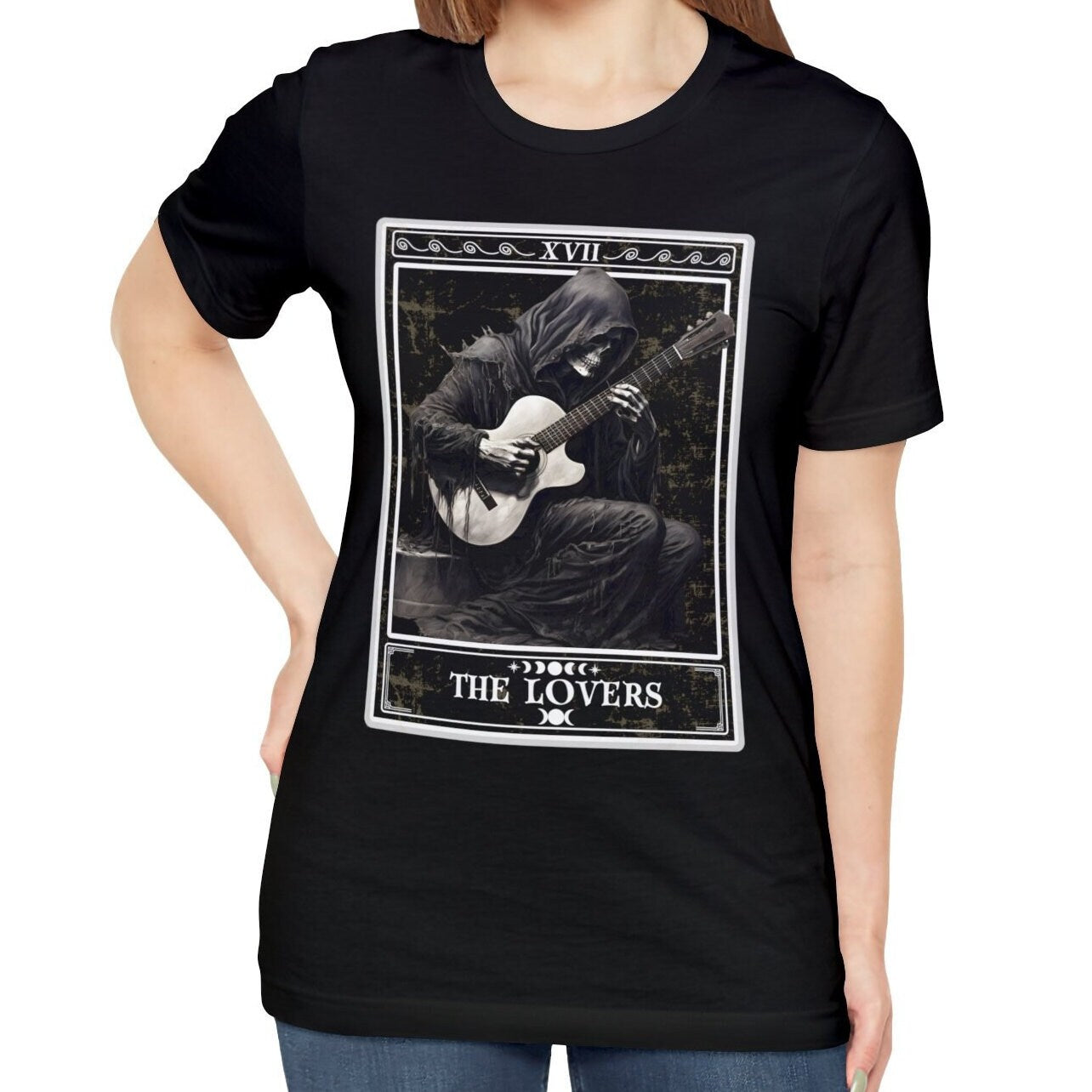 The Lovers Tarot Card Shirt, Guitar Player