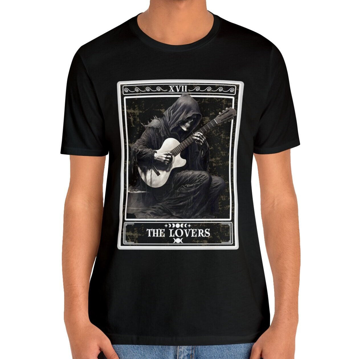 The Lovers Tarot Card Shirt, Guitar Player