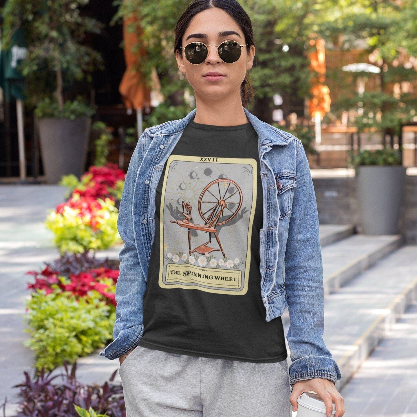 The Spinning Wheel Tarot Card Shirt, Yarn Lover