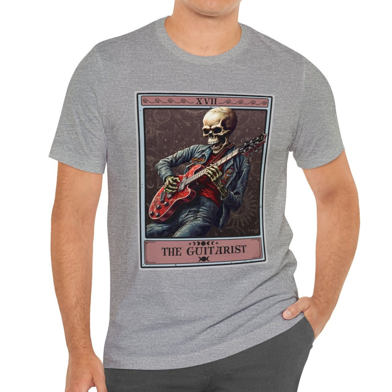 The Guitarist Tarot Card Shirt, Electric Guitar Player