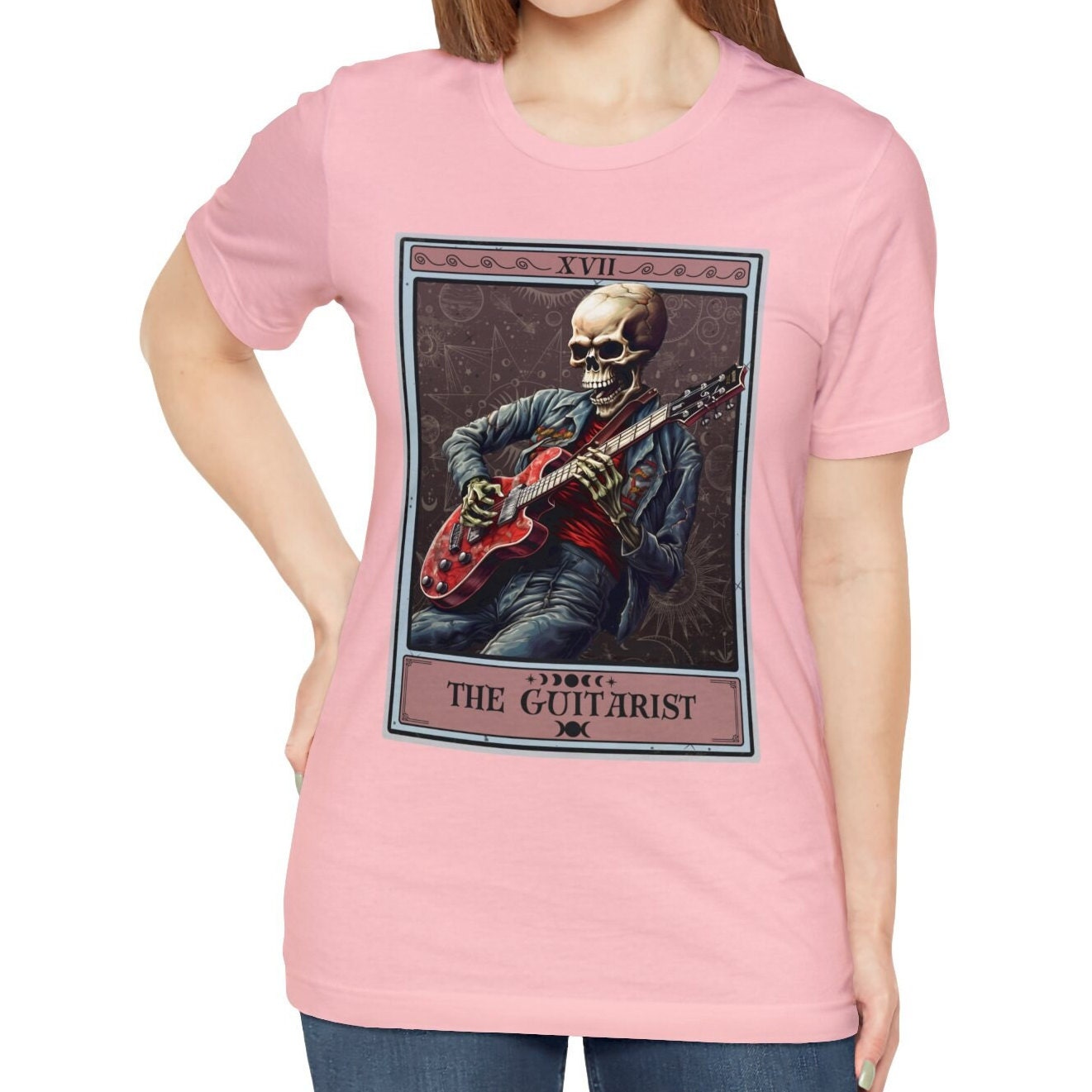The Guitarist Tarot Card Shirt, Electric Guitar Player
