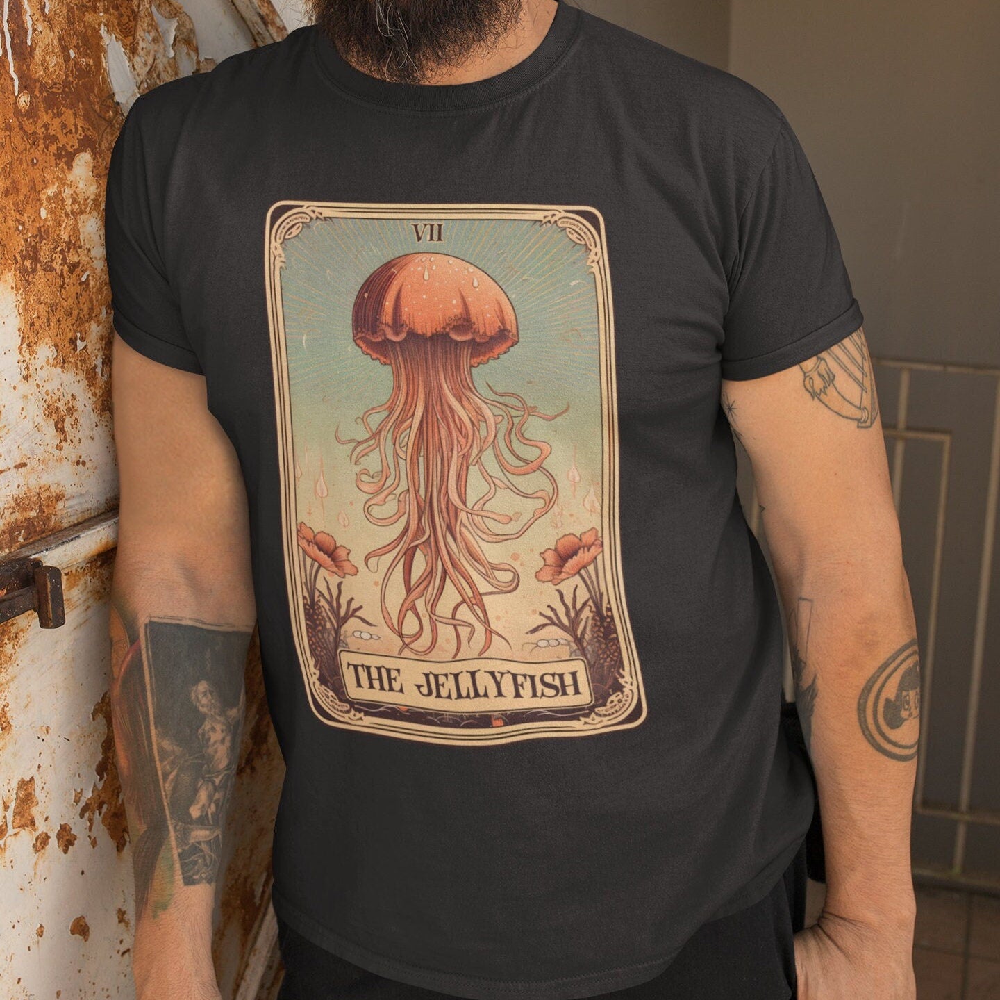 The Jellyfish Tarot Card Shirt, Ocean