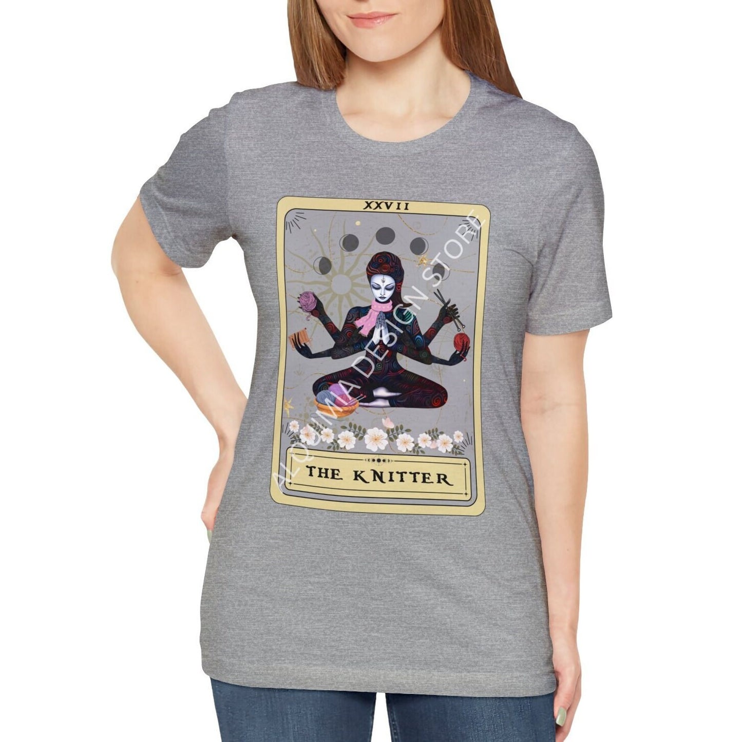 The Knitter Goddess Tarot Card Shirt, Knitting