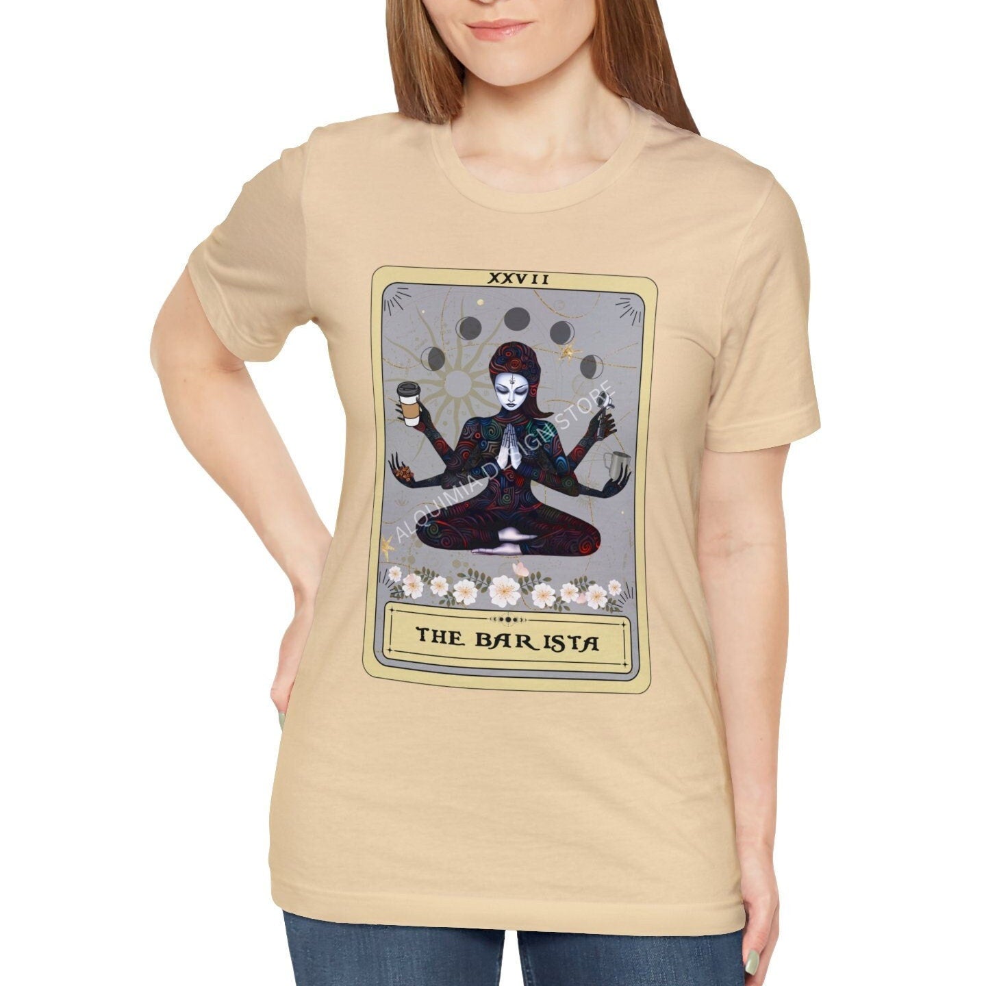 The Barista Goddess Tarot Card Shirt